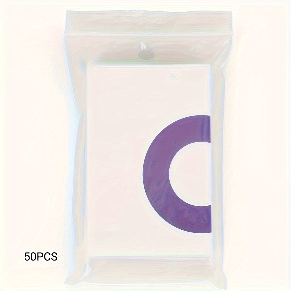 TEMU 50pcs Plastic Card Sleeves For Photos & Collectibles - Ideal For Albums & Protection