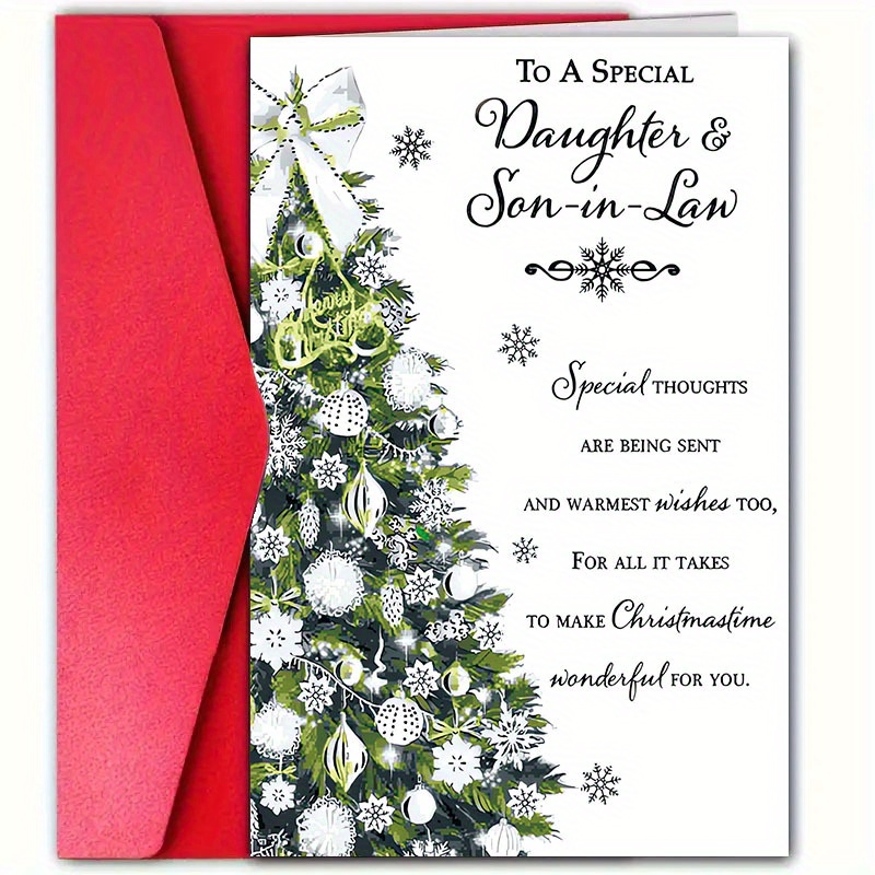 

1pc, Christmas , 12cm*18cm, For & Son-in-law, Seasonal Greetings, Christmas Wishes, , Christmas Greeting