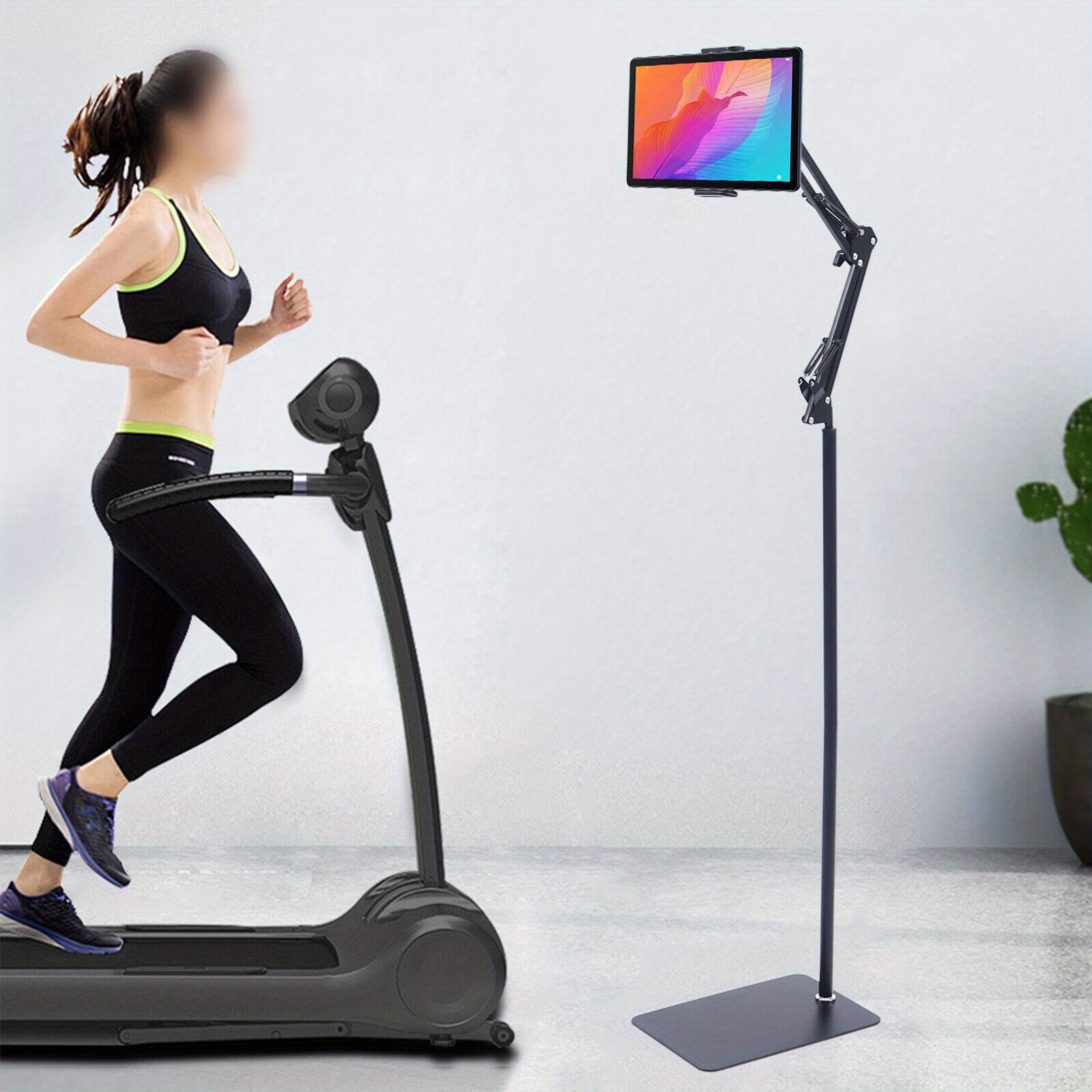 TEMU Support Universel 360° Réglable pour Tablette avec Pince à Sol - Polyvalent et Flexible pour Téléphones et iPads (4-17 cm) - Idéal pour