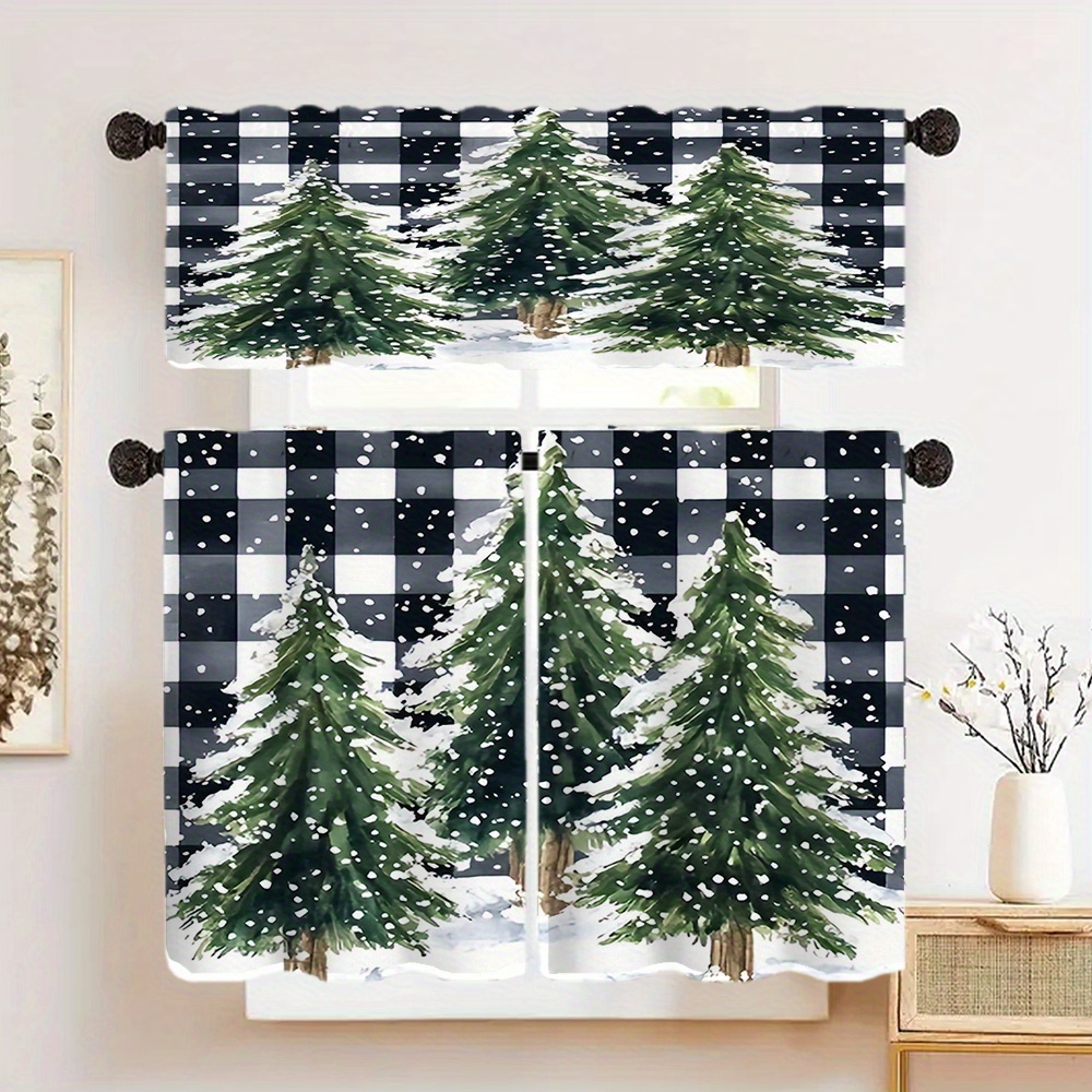 

Christmas & Curtains - Polyester, Rod For , , , Bathroom, And - For Decor, Christmas Decor