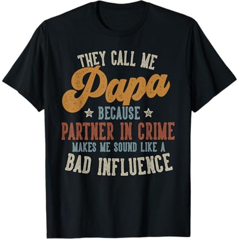 

Papa Funny Father's Day Papa T-shirt, 100% Cotton, Halloween Thanksgiving Christmas Gift For Men Women , S-xxxl, Black