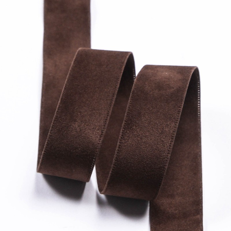 Image of Double-sided Korean Version Of Pressed Edge Velvet Woven Band Diy Bow Hair Accessories Headband Hat Clothes