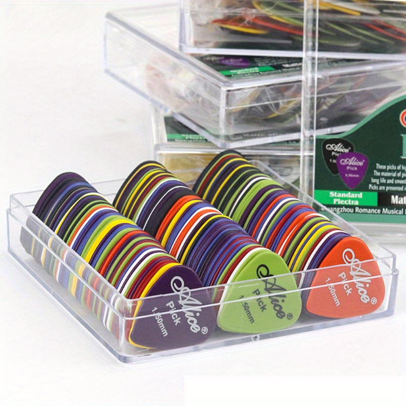 

Guitar Pick Set: 20pcs, Assorted Colors, Thickness Ranging From 0.58 To 1.5 Millimeters, Suitable For Acoustic, Electric Guitars, And Bass Guitars.