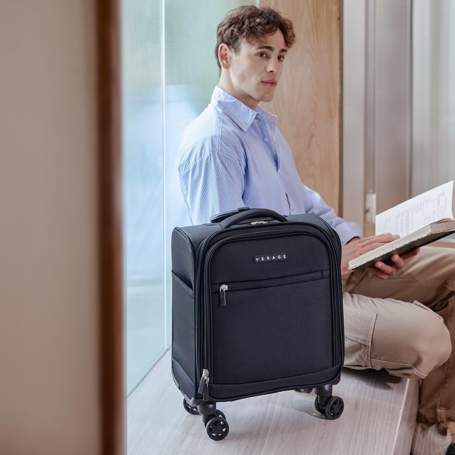 underseat carry luggage wheels 14 inch spinner small Temu