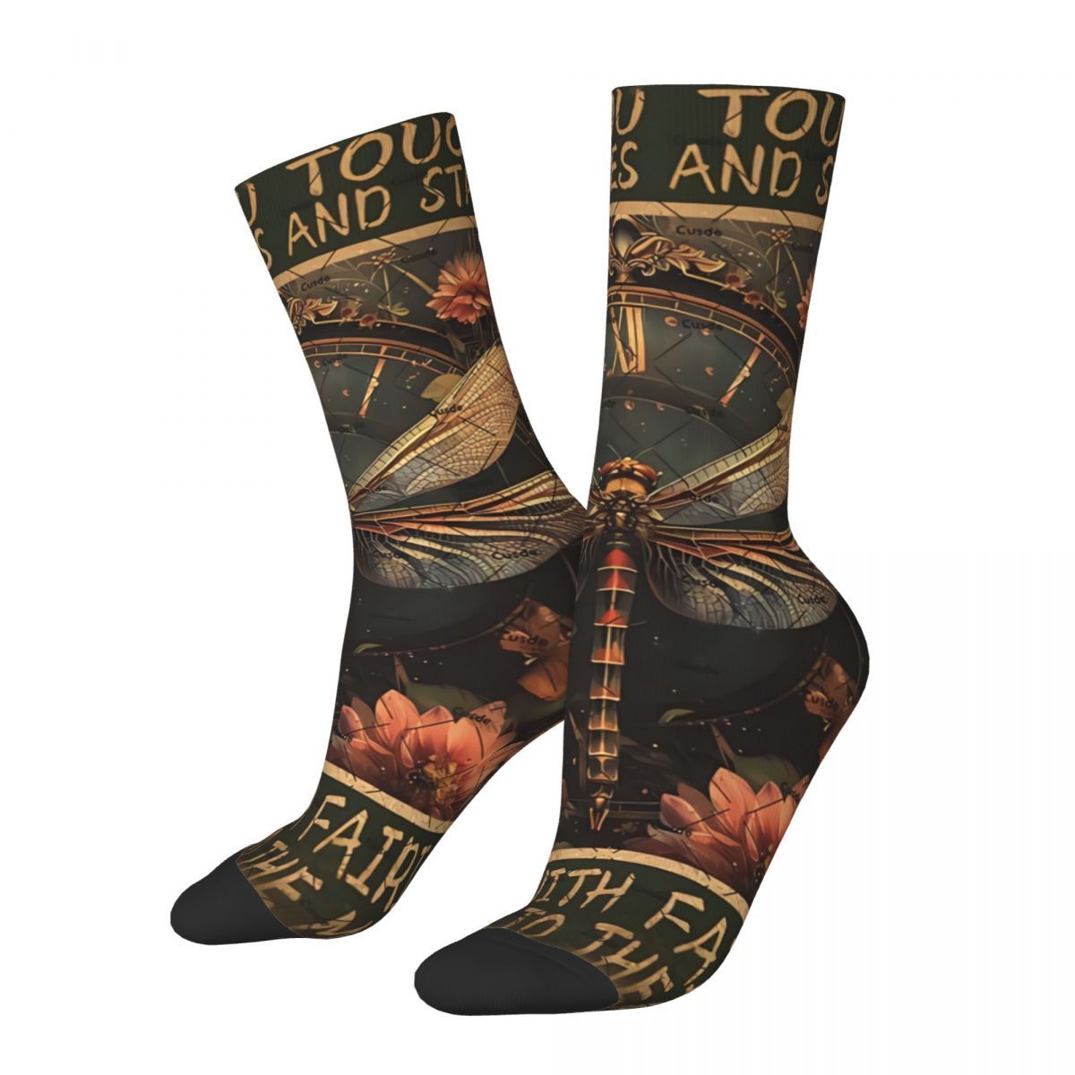 

Dragonfly Socks Travel 3d Print Boy Mid-calf Sock