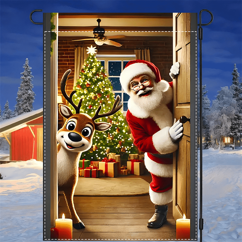 

1pc, & , 12x18inch, Double-, , Polyester, Christmas & New , / Decor, - &