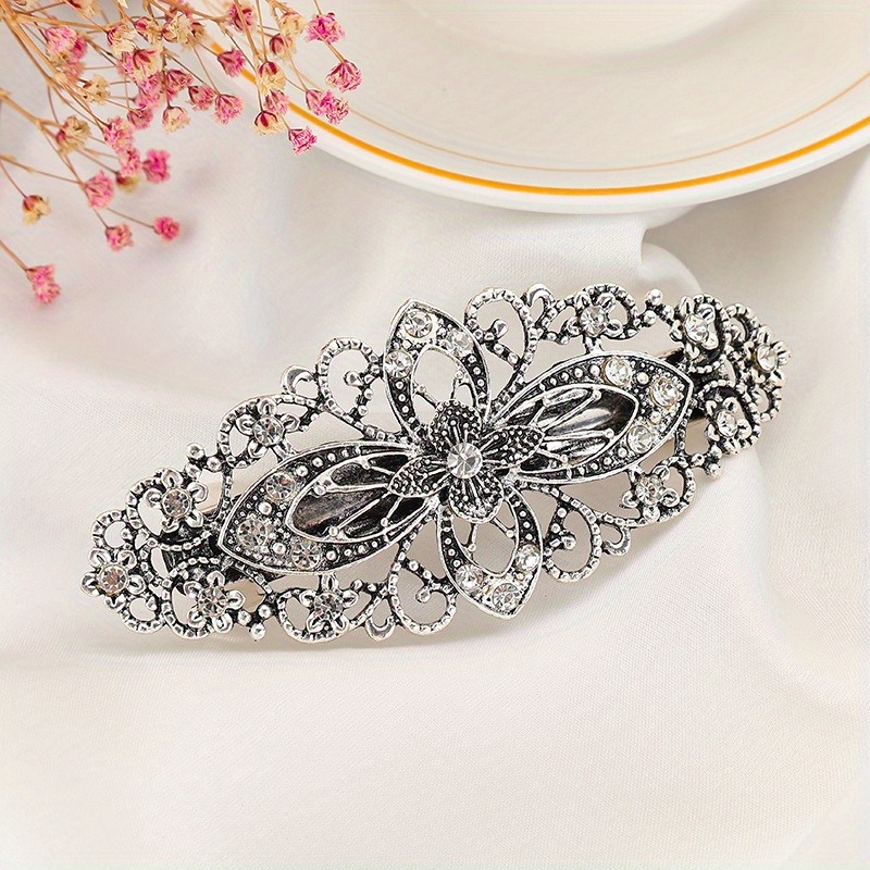 

1pcretro Hairpin Back Of Head Hair Clip Hair Clip Large Horizontal Clip Women's Headwear Ponytail Clip