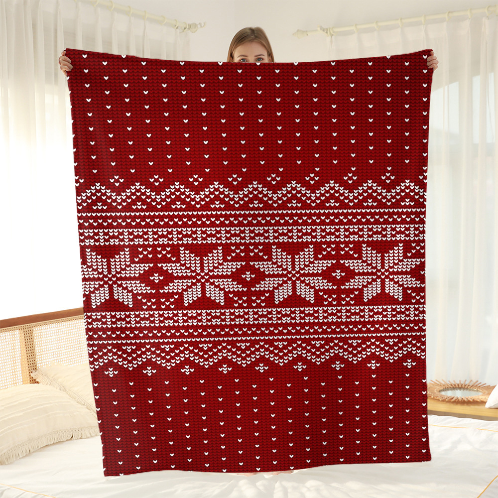 

Christmas Striped Flannel Blanket - , , And For , Bed, , And -