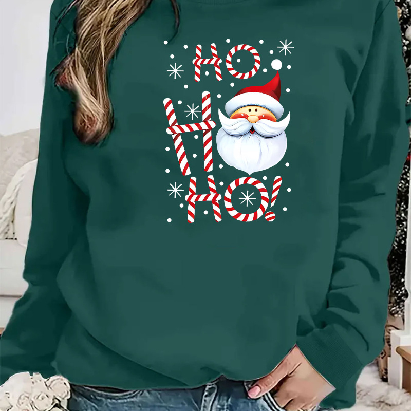 

1pc Christmas " Ho" Long 's Sweatshirt, , , , Top For Adults