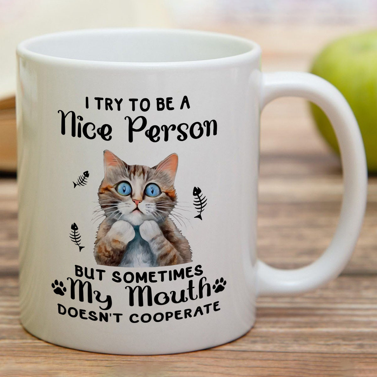 

Cat Design Ceramic Mug - Reusable, Machine Washable, Microwave Safe, Multipurpose Coffee - Ideal Gift For Cat Lovers, No Electricity Required, , Easy To Clean