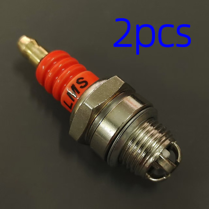 TEMU 2-pack L7t High-performance Three-sided Pole Spark Plugs For 2-stroke Gasoline Chainsaw And Brush Cutter - Durable Engine Replacement Parts For
