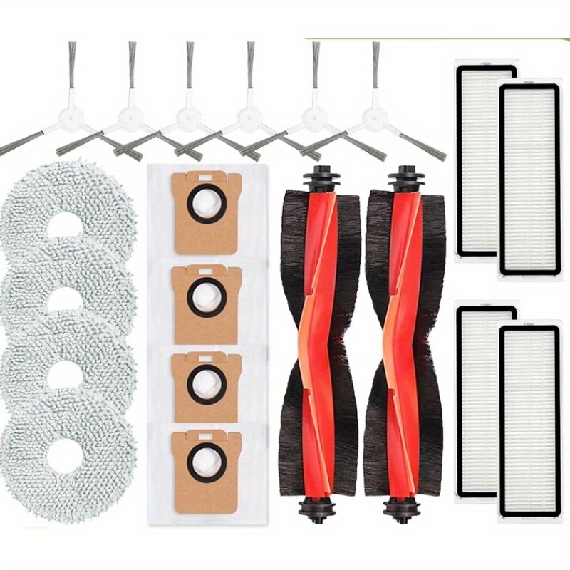 Image of 20pcs For Xiaomi Robot Vacuum X20 Plus/ X20+ Replacement Parts Accessories Main Side Brush Hepa Filter Mop Cloth Dust Bag