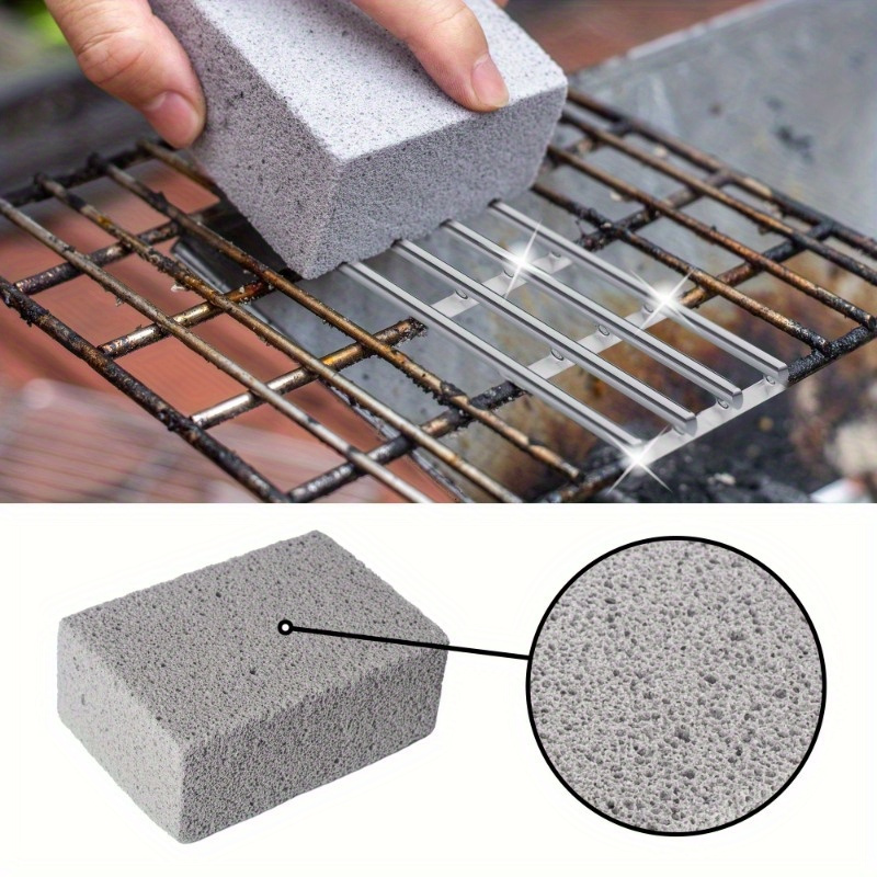 

1pc Polypropylene Grill Cleaning Brush Brick - Uncharged, & Effective For Outdoor Kitchens, Ideal For Restaurant/commercial Use