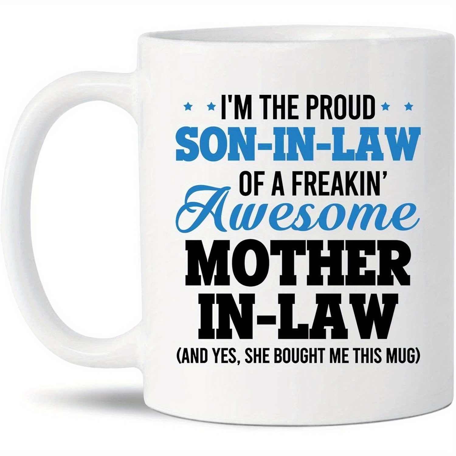 

' Awesome Son-in-law Ceramic Coffee Mug - Perfect Gift For Birthdays & Christmas, 11oz, Novelty, , Gift Ideas