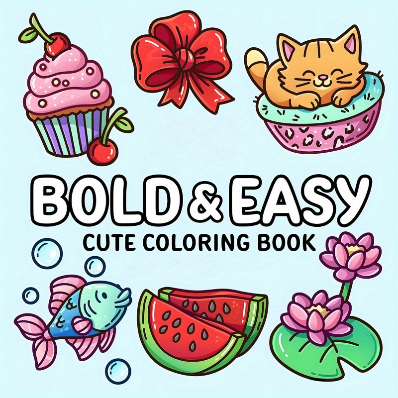 

Fruit & Animal Coloring Book - 22 Pages, Unique Cover Design For Relax | Perfect Gift For Valentine's, Christmas, Halloween, New Year,