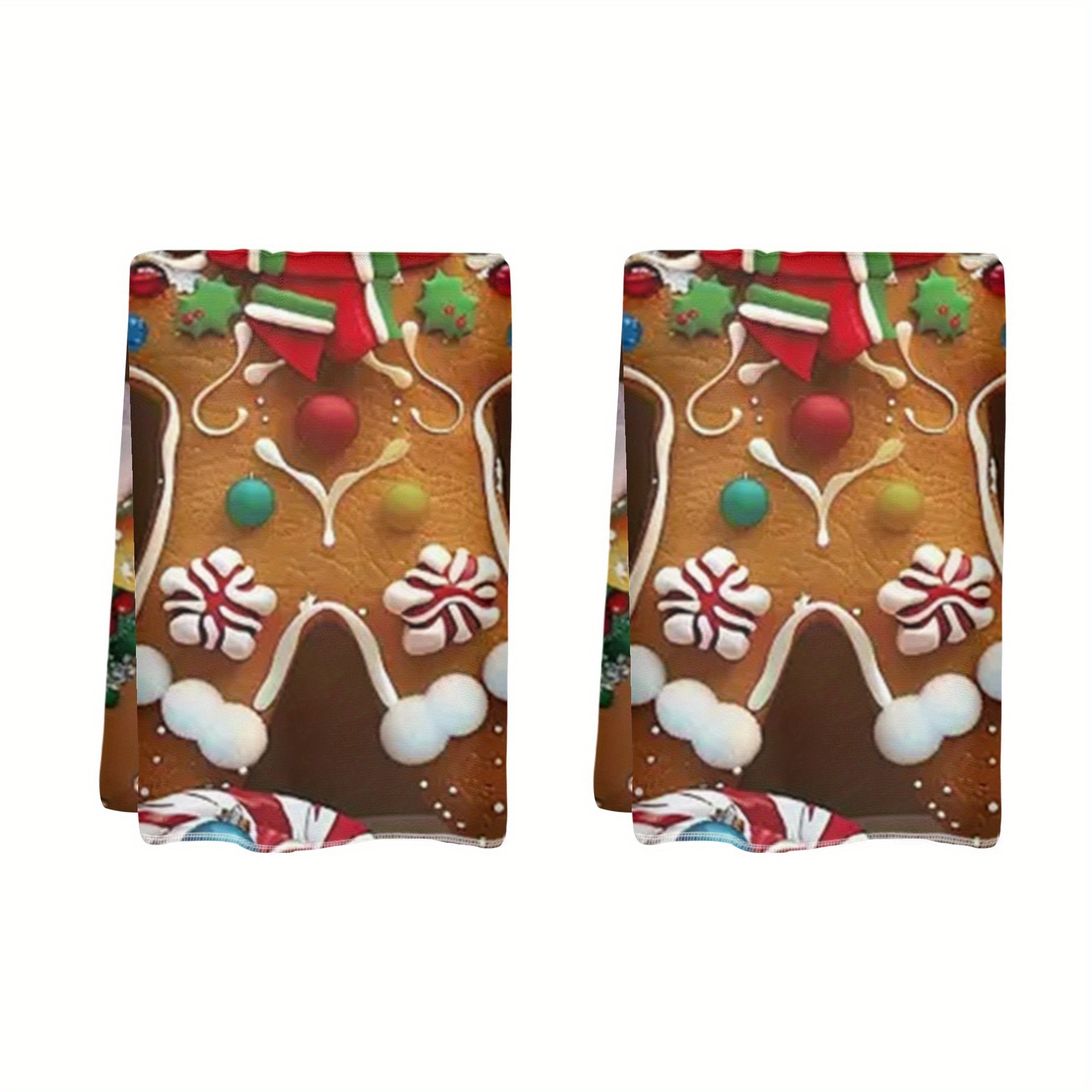 

2pcs 18x26 Man Christmas Towel, Polyester, , , Rectangular, , , , For & Cleaning, Seasonal Decorative Dish Towel & Scouring Pad