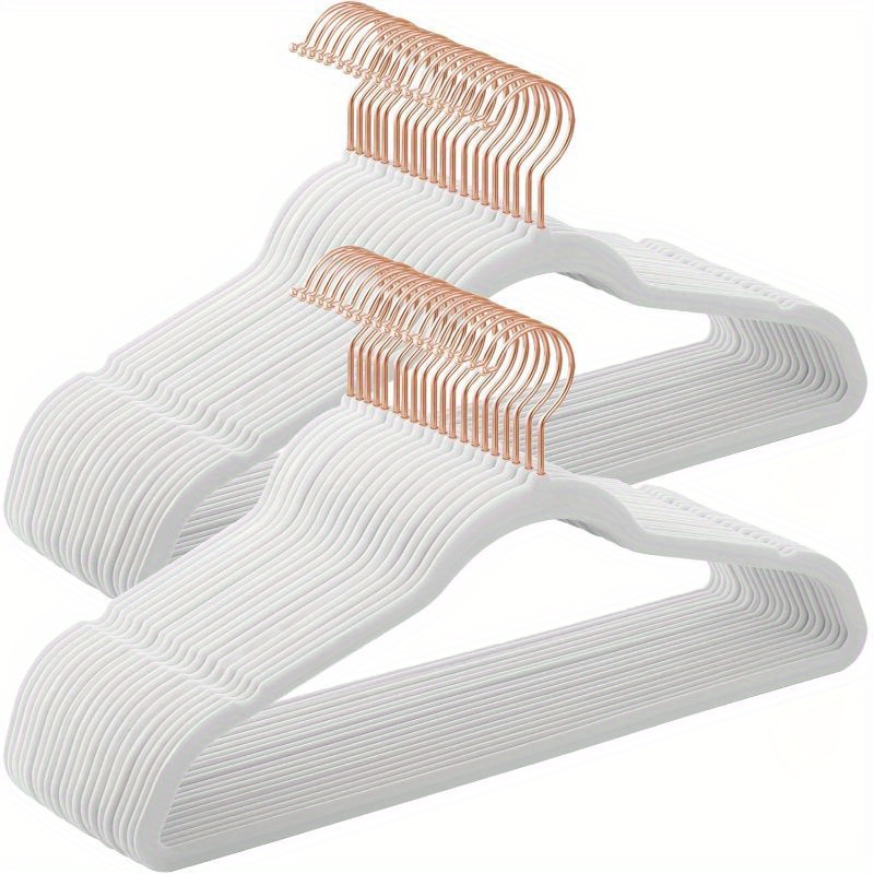 TEMU Songmics 50 Pack Velvet Hangers, Coat & Suite Hangers, Clothes Hangers, Felt Hangers, Space Saving Hangers, Sturdy Clothes Hangers, For Coat,