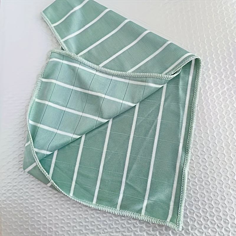 1/5pcs Bamboo Fiber Glass Cloth: Absorbs Water , Thickens & Removes Oil Stains - Perfect For Bathroom, Kitchen, Car, And Pet Use
