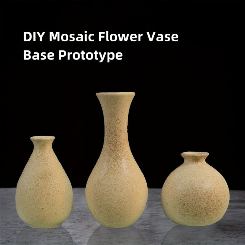 

Diy Mosaic Vase Base Kit, Handcrafted Wooden Vase Blanks For Decor And Mosaic Crafting