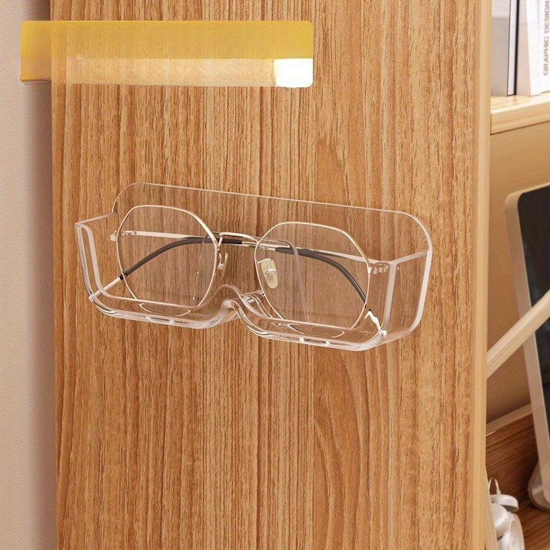 

Chic Wall-mounted Glasses Organizer - No-drill, Pvc Fashion Glasses & Eyewear Display Case For Women