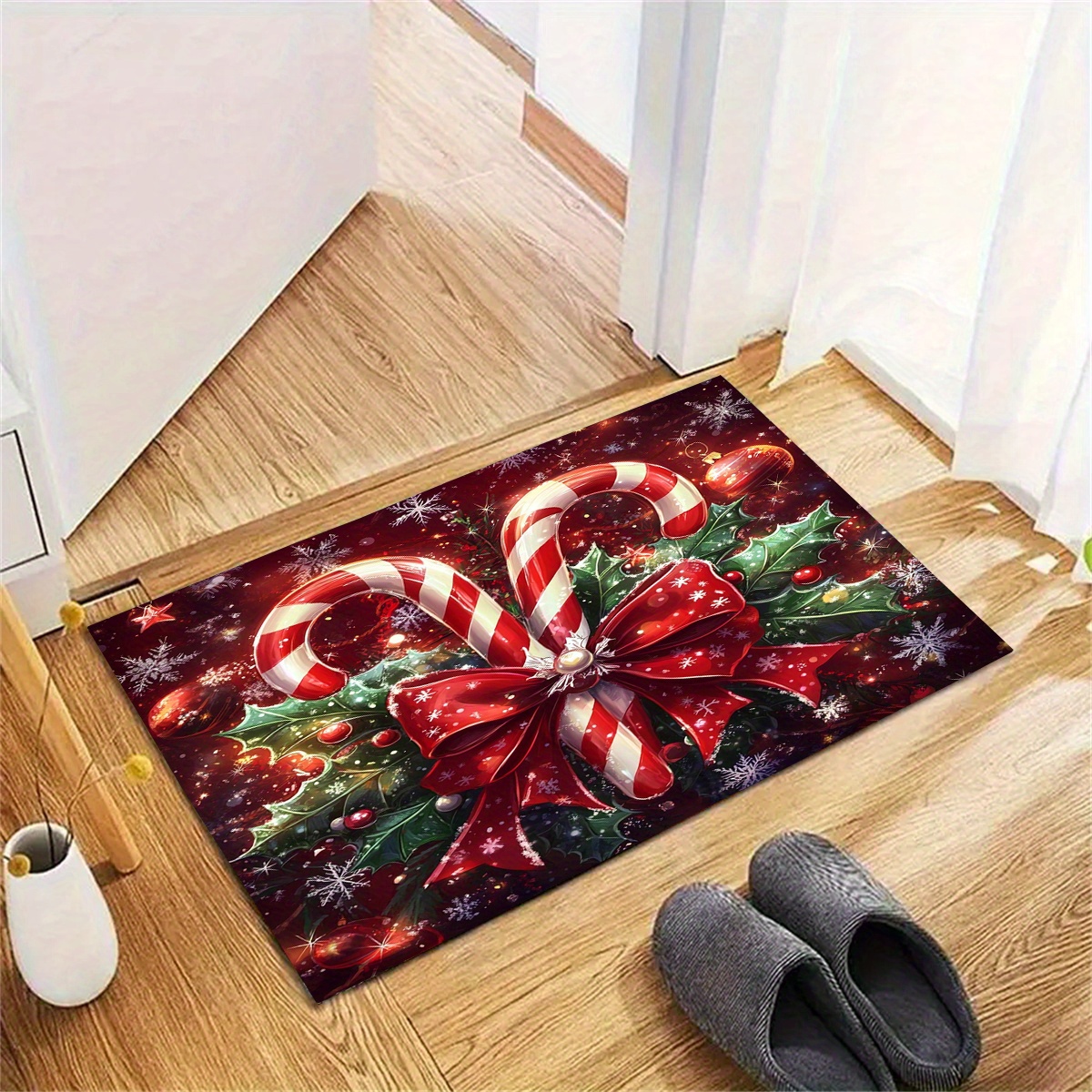 

Christmas 3d Printed - Polyester, , Moisture-, -, , Rectangle Mat For Entryway, , , -