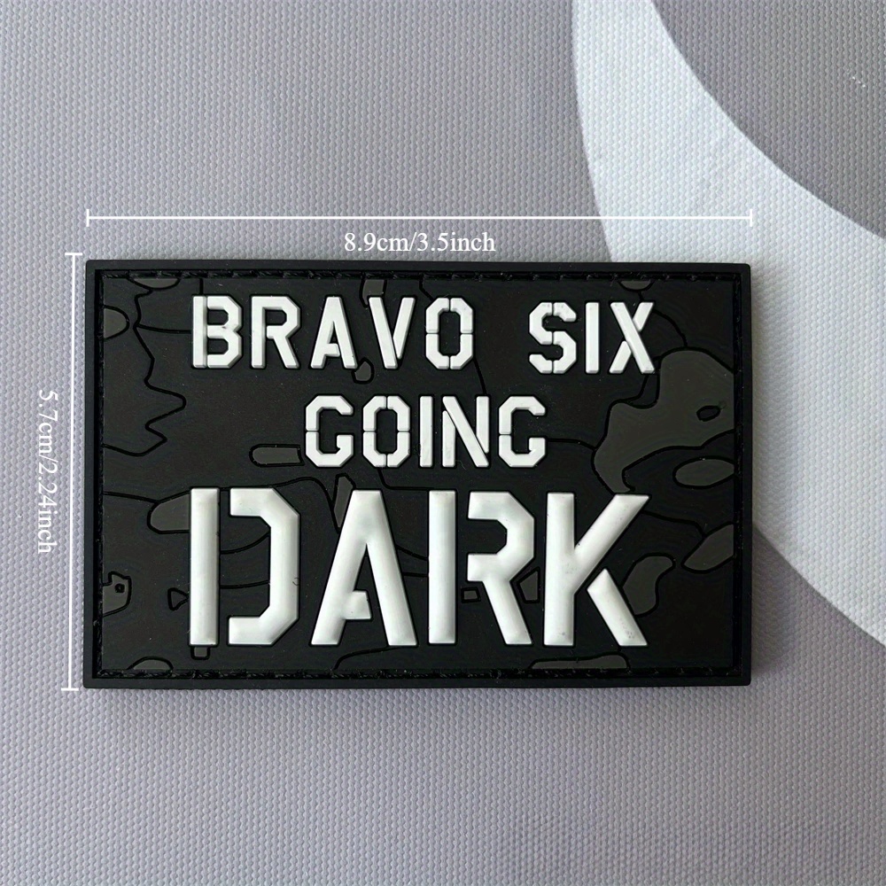 6 Pvc Patches Badge Backpack Hook And Loop Sticker