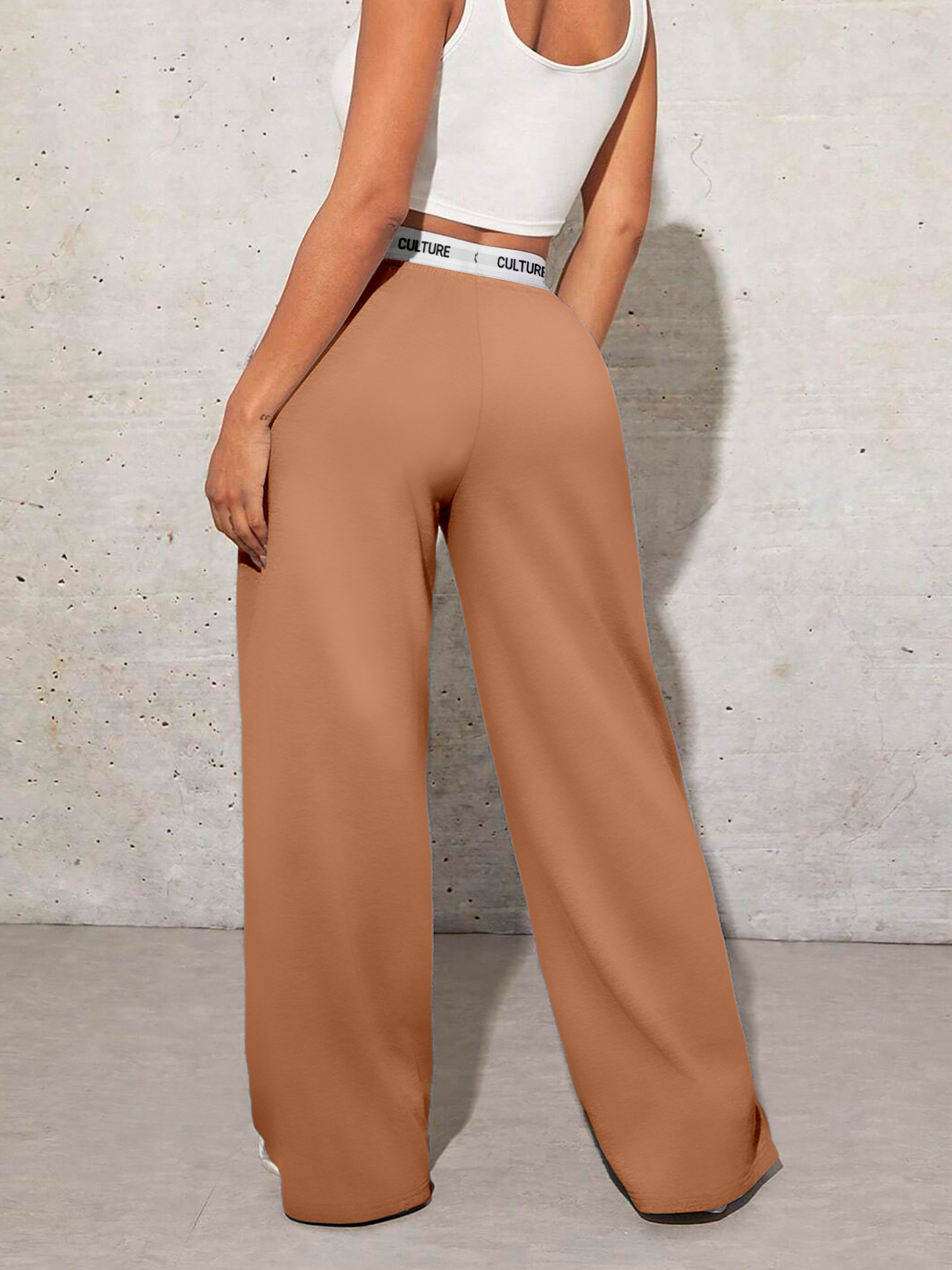 pantalones palazzo cintura pierna ancha mujer estampado Temu Ecuador