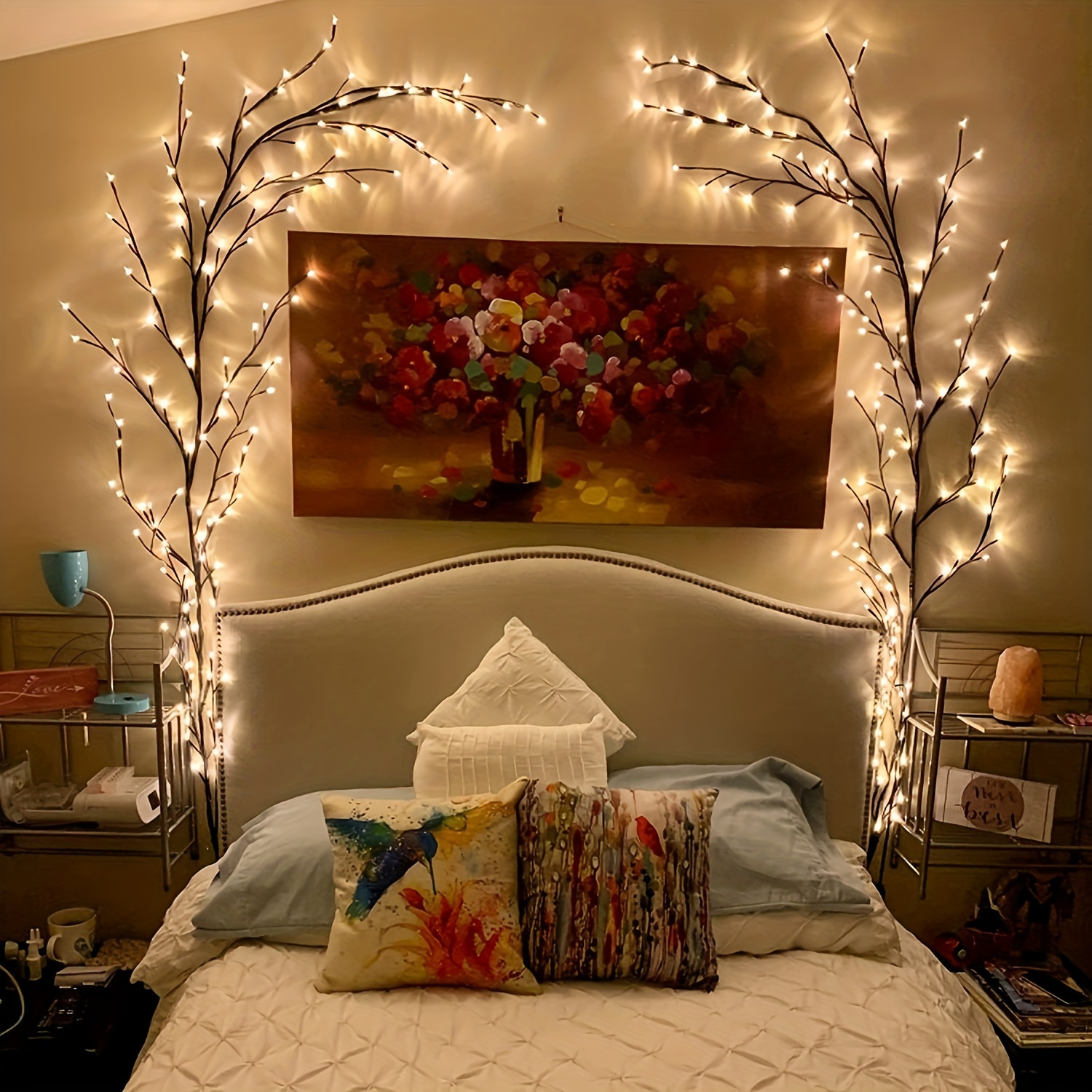 usb powered   led wall lights with warm   string lights elegant indoor decor for living room bedroom weddings parties and   lights for living room details 4