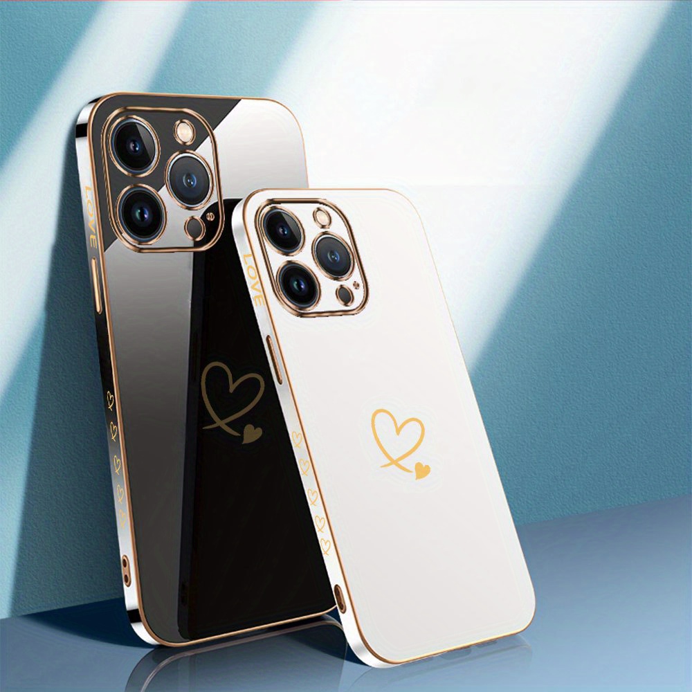 

Heart Love Trendy Elegant Case For Iphone 11 12 13 Mini Plus Pro Max Shockproof Silicone Soft Cover Tpu Fundas