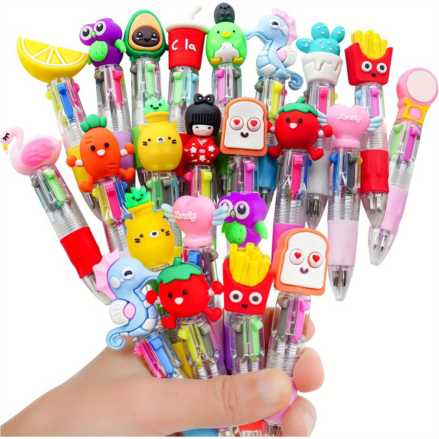 

16pcs Cute Kawaii Ballpoint Pens - Instruments For Party Favors, Birthday Gifts & Classroom