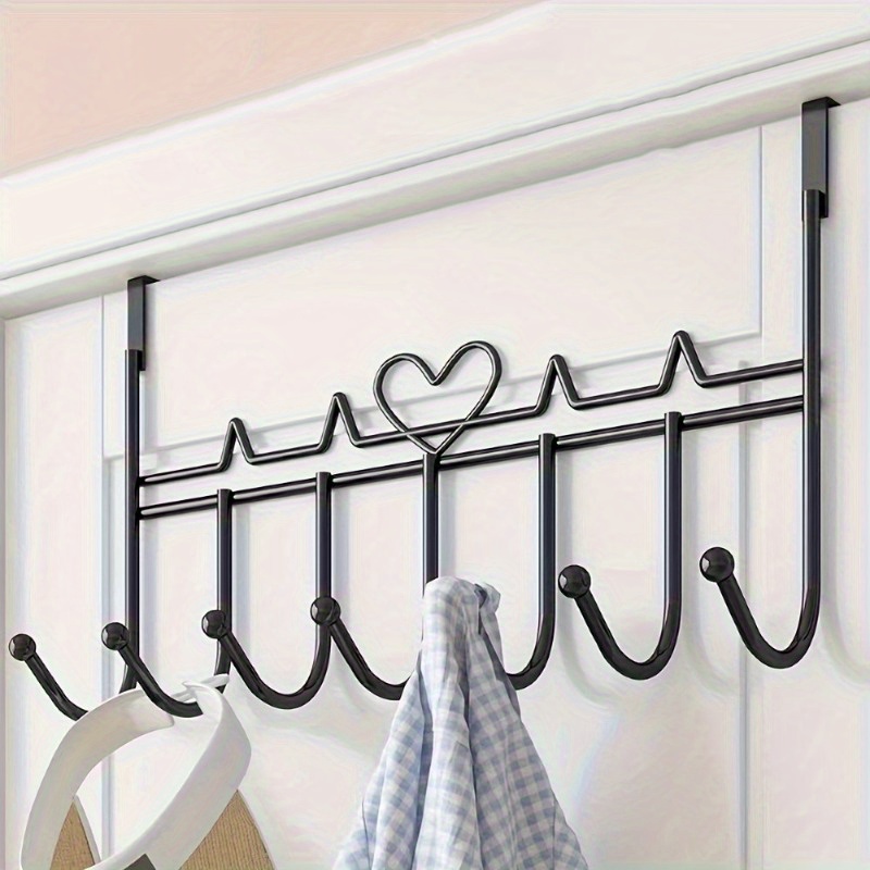 

-install Over-the- Organizer 7 - - Metal For Towels, Clothes, &