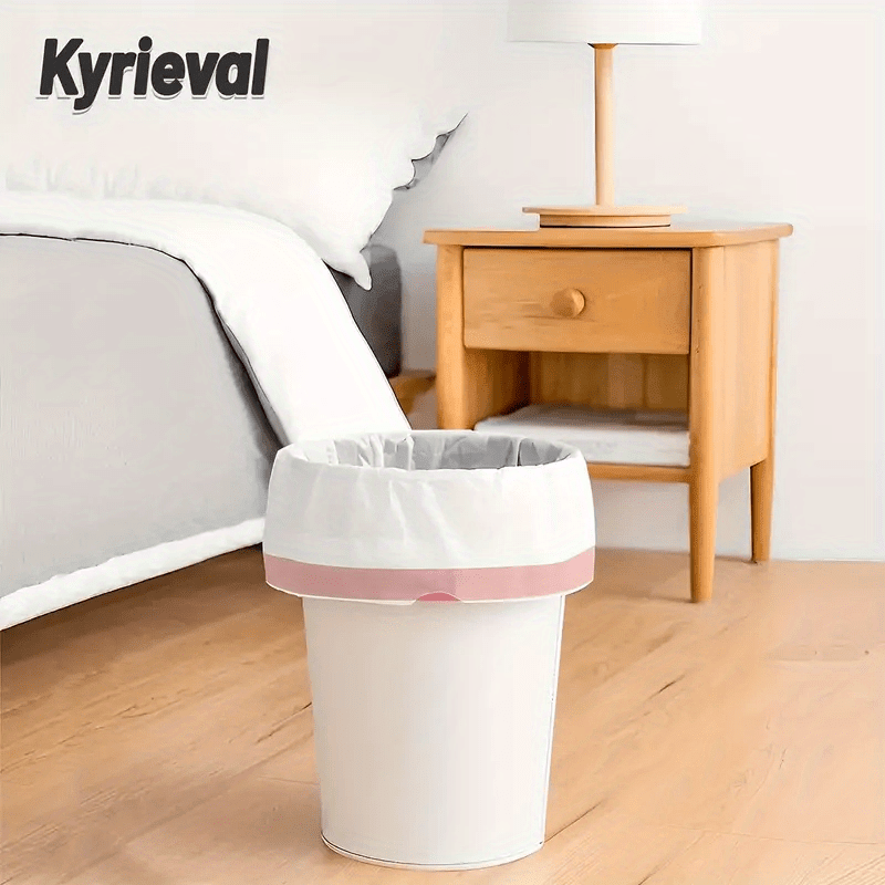 45pcs 3rolls 15pcs 1roll suitable for 4 gallon small drawstring trash bags plastic trash can with 15l liner suitable for bathroom restroom bedroom office toilet kitchen yard recyclable suitable for food waste made of polypropylene details 8