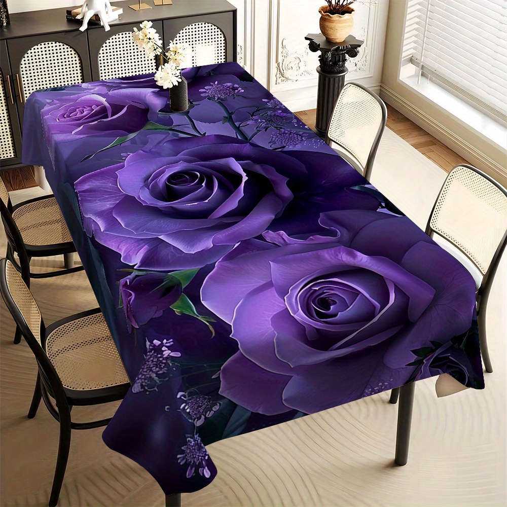 

Purple Tablecloth - , , -free Polyester Table For , , Dining, Christmas, , & Use - Tablecloth