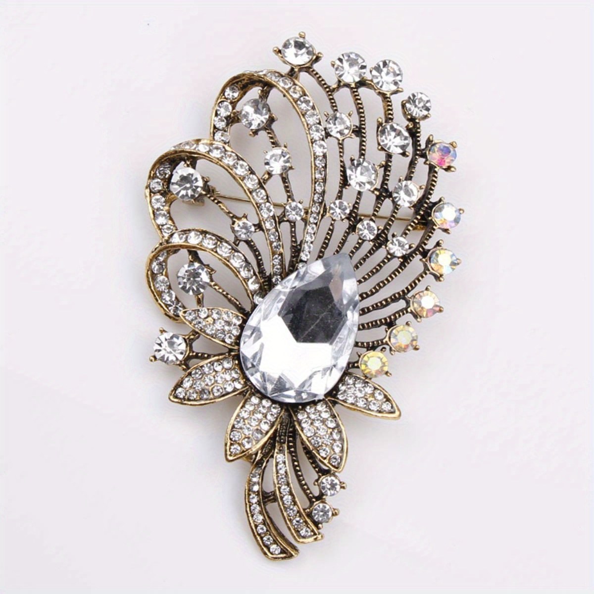 elegant enamel   brooch pin 1pc irregular shaped novelty zirconia accent for womens fashion accessories details 1