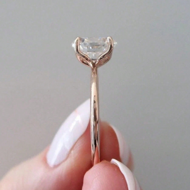 2pc Oval Shape Ring Set for Women, Wedding & Engagement