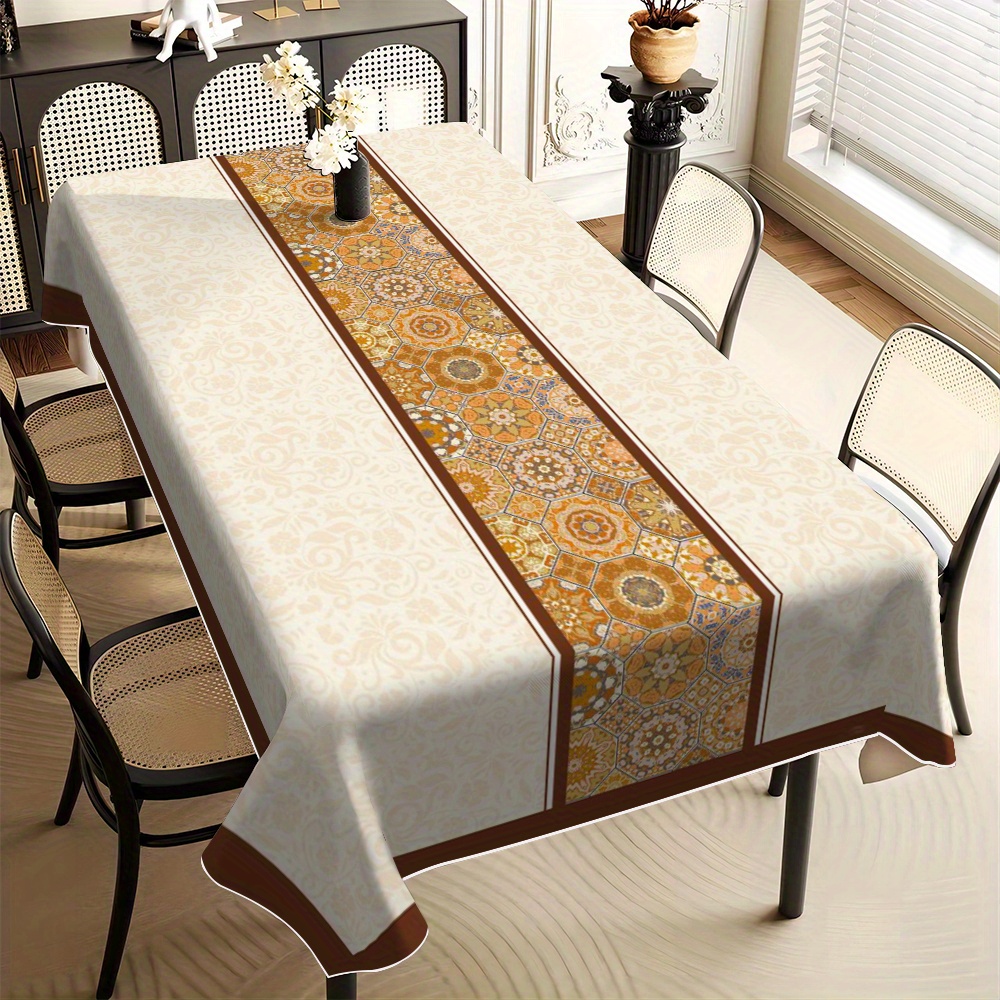 

1pc Christmas- Tablecloth - , Comfortable , For Dining &