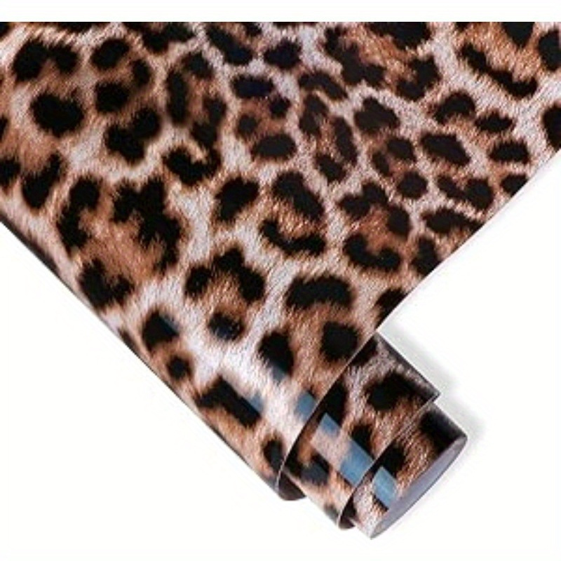 Image of Leopard Vinyl - 10" X 5ft Pastel Leopard Printed Heat Transfer Vinyl, Animal Patterned Iron-on Vinyl For T-shirts, Diy, Compatible With All Machines, Halloween