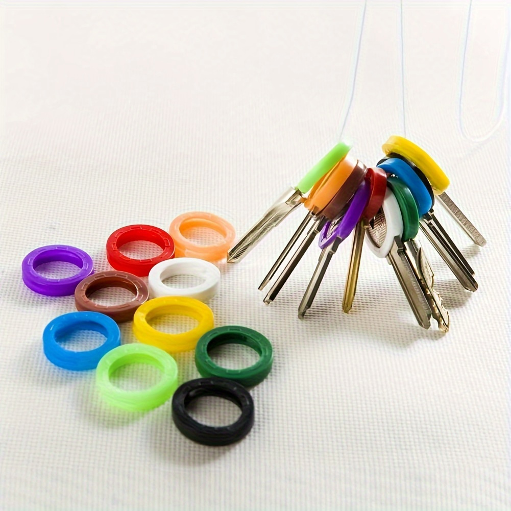 

10/20/30pcs Key , Keyring Locks For Key , Key Cap Sleeve , For Men And Women