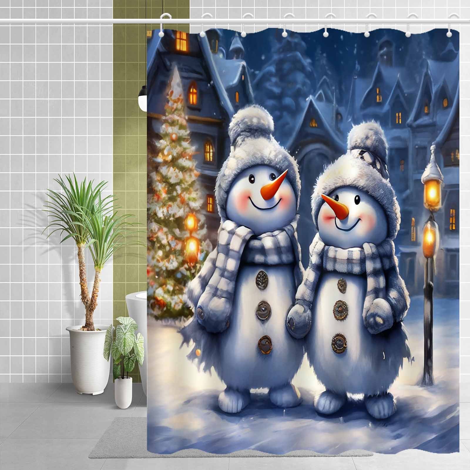 

Snowman Christmas - , -fog, Moisture-repellent, - Bathroom Decor - Included For A