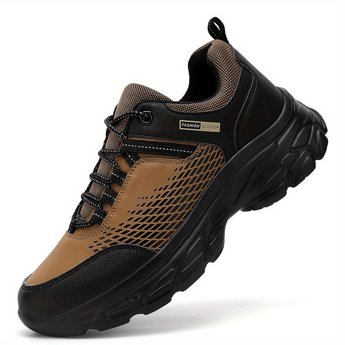 

Men's Casual Outdoor Footwear - Comfortable Running & Hiking Options For Fall/winter, Breathable Mesh , Pu Upper