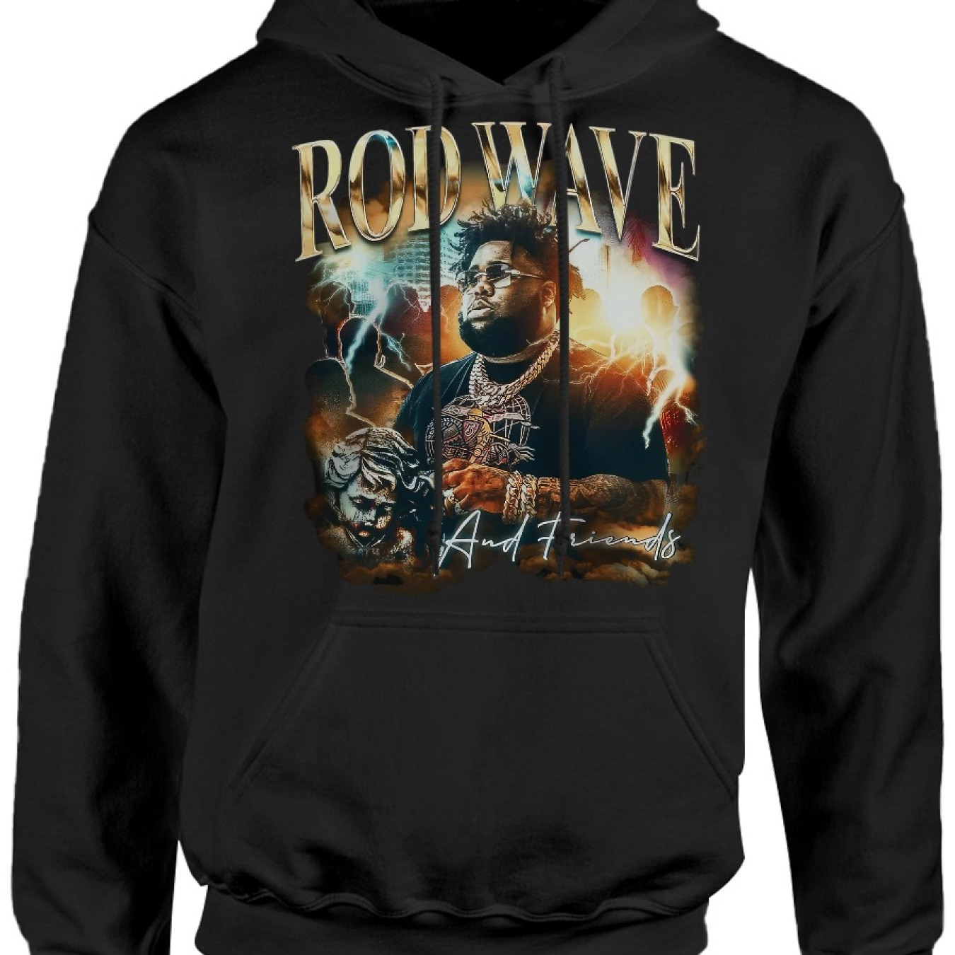 

1pc Graphic Hoodie For Men - Cotton , Non-stretch Knit Fabric, , Hooded Collar, Printed Pattern, Regular Fit, Long Sleeve Crew Neck - Spring/fall Season