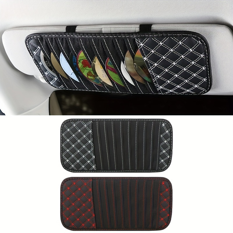 

1pc Pu Cd Bag, 10-cd Organizer, Sun , Car , Universal Use