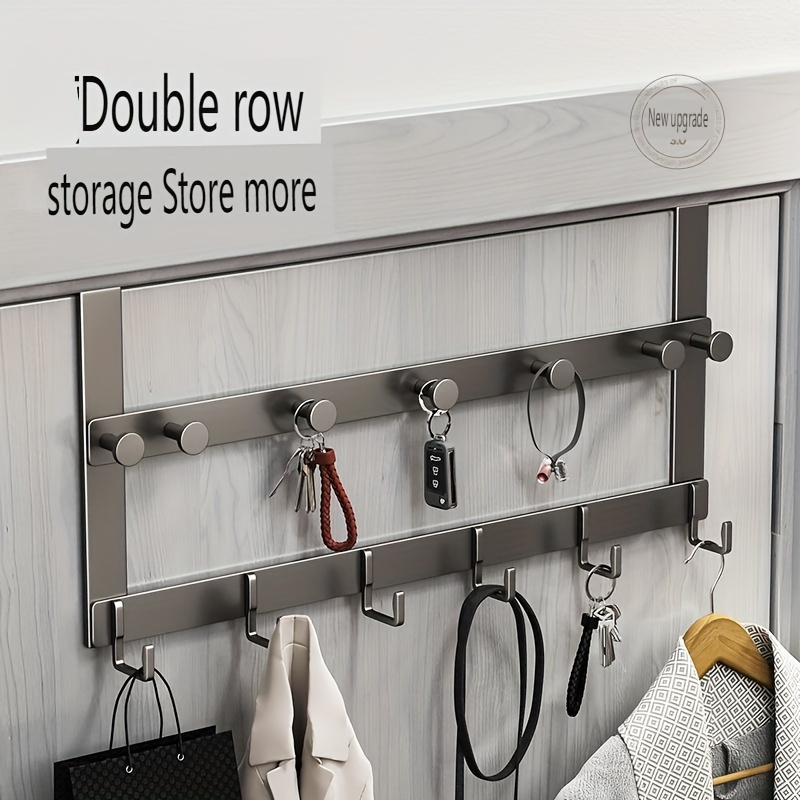 

Yimuwn Space-saving Aluminum Clothes Hanger - , No-drill Door Hook For , Rust-proof Metal Storage Solution