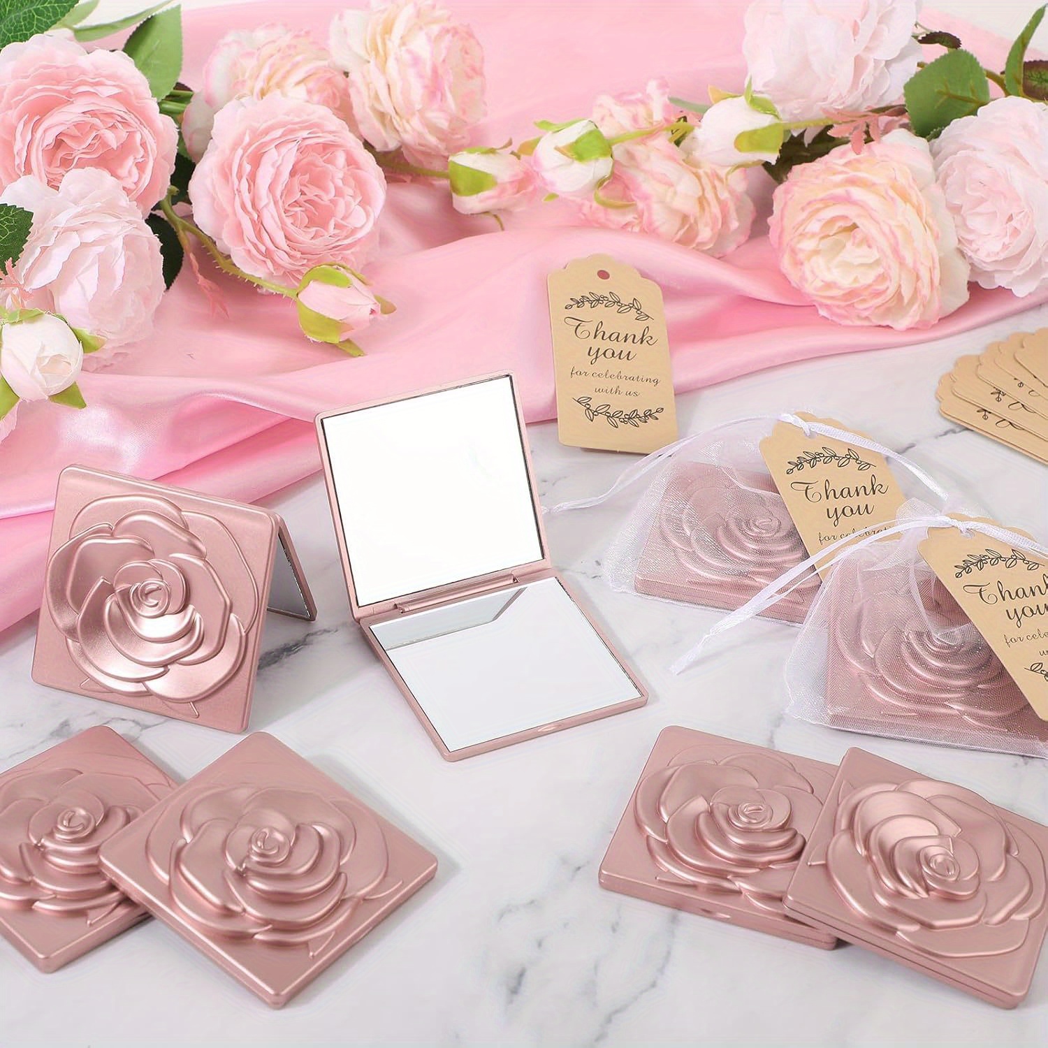 

15pcs Set And - Portable Purse Mirrors For , Bridal , - Set