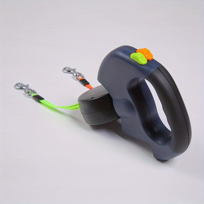 TEMU Supplies, A Dual-head With Automatic Retractable Feature For Walking Dogs.