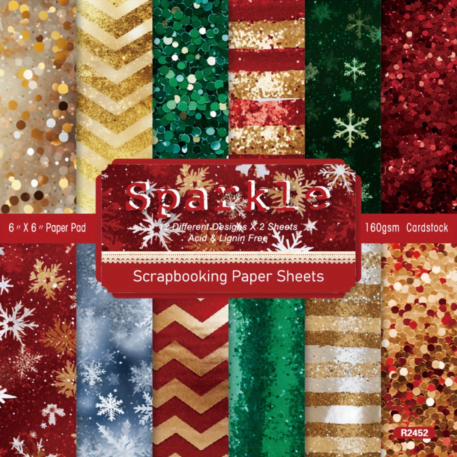 

Christmas Craft - 24 , - -free Cardstock For Greeting & Journaling, For