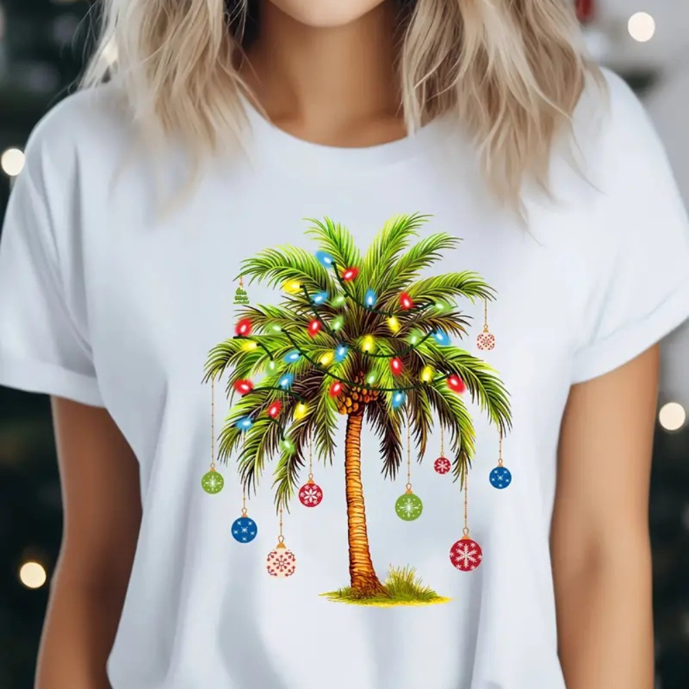 

A 100% Women's Christmas T-, A Summer And Top A And !