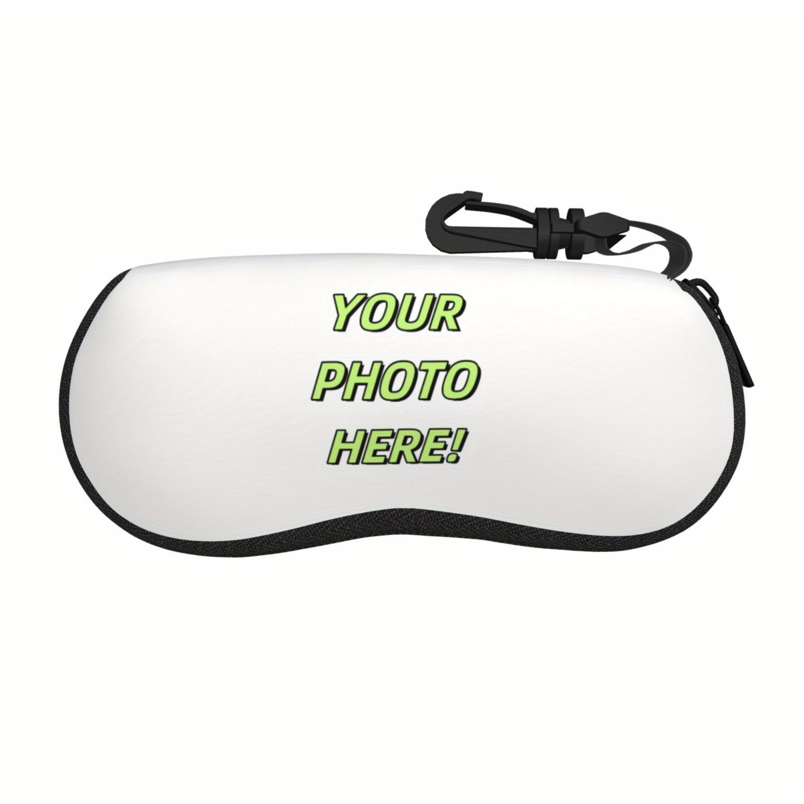 

1pc, Customizable Portable Glasses Bag, Small Item Storage Bag, Halloween, Christmas, Holiday Decoration Storage Glasses Bag