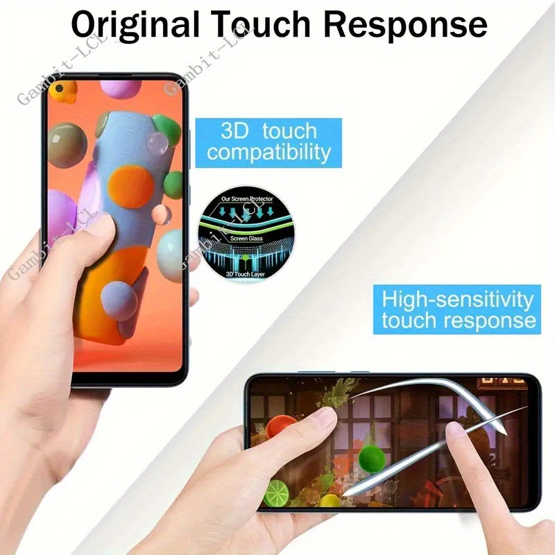 3pcs High Hardness Tempered Glass Screen Protector, Suitable for Samsung Galaxy A54, Scratch-Resistant and Wear-Resistant, Bubble-Free Reinforced Glass