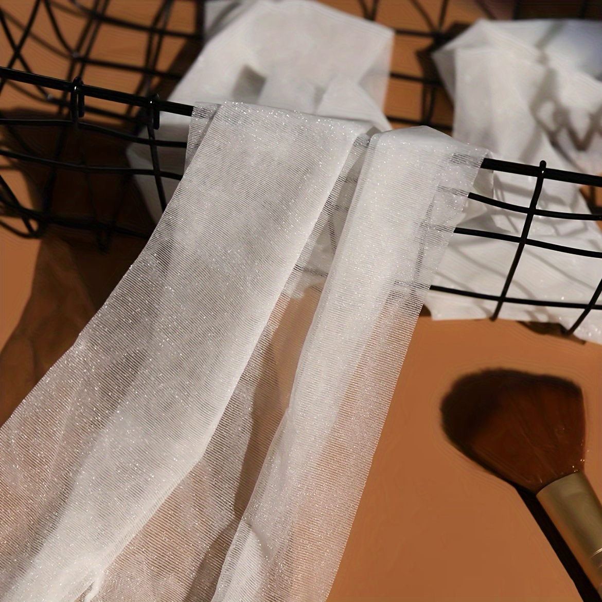 Plus Size Sexy Tights, Women's Glitter High Waist Toe Reinforced Transparent Ultra-thin Stretch Pantyhose